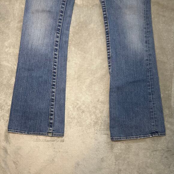 True Religion Becky Jeans Women 29 Low Rise Bootcut Denim Flap Pockets Western - Picture 8 of 17
